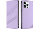 Custodia Per Iphone 14 Pro Max, Custodia A Portafoglio In Finto Cuoio Con Slot Per Carte E Funzione Stand Violett