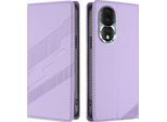 Custodia Per Honor 80, Custodia A Portafoglio In Finto Cuoio Con Slot Per Carte E Funzione Stand Violett