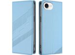 Custodia Per Iphone 16E, Custodia A Portafoglio In Finto Cuoio Con Slot Per Carte E Funzione Stand Hellblau