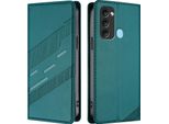 Custodia Per Itel P38/Itel S17/Itel Vision 3, Custodia A Portafoglio In Finto Cuoio Con Slot Per Carte E Funzione Stand GrüN