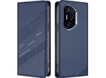 Custodia Per Honor 400, Custodia A Portafoglio In Finto Cuoio Con Slot Per Carte E Funzione Stand Blau