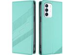 Custodia Per Infinix Zero 5G 2023, Custodia A Portafoglio In Finto Cuoio Con Slot Per Carte E Funzione Stand TüRkis
