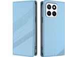 Custodia Per Honor X8C, Custodia A Portafoglio In Finto Cuoio Con Slot Per Carte E Funzione Stand Hellblau