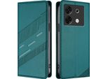 Custodia Per Infinix Zero 30 5G, Custodia A Portafoglio In Finto Cuoio Con Slot Per Carte E Funzione Stand GrüN