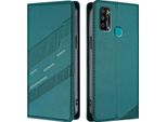 Custodia Per Infinix Hot 9 Play/Hot 10 Play/Hot 11 Play, Custodia A Portafoglio In Finto Cuoio Con Slot Per Carte E Funzione Stand GrüN