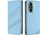 Custodia Per Honor 60 Pro, Custodia A Portafoglio In Finto Cuoio Con Slot Per Carte E Funzione Stand Hellblau