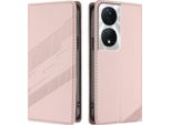 Custodia Per Honor X7B 4G/Honor X7B 5G/Honor 90 Smart, Custodia A Portafoglio In Finto Cuoio Con Slot Per Schede E Funzione Stand Rosa