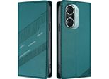 Custodia Per Honor 60 Pro, Custodia A Portafoglio In Finto Cuoio Con Slot Per Carte E Funzione Stand GrüN