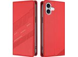 Custodia Per Iphone 16 Plus, Custodia A Portafoglio In Finto Cuoio Con Slot Per Schede E Funzione Stand Rot