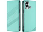 Custodia Per Infinix Hot 12 Play, Custodia A Portafoglio In Finto Cuoio Con Slot Per Carte Di Credito E Funzione Stand TüRkis