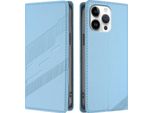 Custodia Per Iphone 16 Pro Max, Custodia A Portafoglio In Finto Cuoio Con Slot Per Carte E Funzione Stand Hellblau