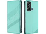Custodia Per Infinix Hot 20I, Custodia A Portafoglio In Finto Cuoio Con Slot Per Carte Di Credito E Funzione Stand TüRkis
