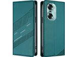 Custodia Per Honor 60, Custodia A Portafoglio In Finto Cuoio Con Slot Per Carte E Funzione Stand GrüN