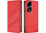 Custodia Per Honor 80 Gt, Custodia A Portafoglio In Finto Cuoio Con Slot Per Carte E Funzione Stand Rot