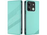 Custodia Per Infinix Smart 7 Hd/Smart 7 Plus, Custodia A Portafoglio In Finto Cuoio Con Slot Per Schede E Funzione Stand TüRkis
