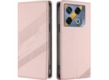 Custodia Per Infinix Gt 20 Pro, Custodia A Portafoglio In Finto Cuoio Con Slot Per Carte E Funzione Stand Rosa