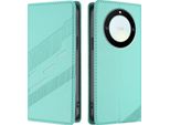 Custodia Per Honor X9A/Honor Magic 5 Lite, Custodia A Portafoglio In Finto Cuoio Con Slot Per Carte E Funzione Stand TüRkis