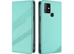 Custodia Per Infinix Hot 10, Custodia A Portafoglio In Finto Cuoio Con Slot Per Carte E Funzione Stand TüRkis