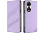 Custodia Per Honor 90, Custodia A Portafoglio In Finto Cuoio Con Slot Per Carte E Funzione Stand Violett