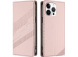 Custodia Per Iphone 14 Pro Max, Custodia Portafoglio In Finto Cuoio Con Slot Per Schede E Funzione Stand Rosa