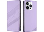 Custodia Per Iphone 16 Pro, Custodia A Portafoglio In Finto Cuoio Con Slot Per Carte E Funzione Stand Violett