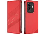 Custodia Per Infinix Zero 30 4G, Custodia A Portafoglio In Finto Cuoio Con Slot Per Schede E Funzione Stand Rot