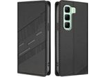 Custodia Per Infinix Hot 50 5G, Custodia A Portafoglio In Finto Cuoio Con Slot Per Schede E Funzione Stand Schwarz