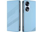 Custodia Per Honor 70, Custodia A Portafoglio In Finto Cuoio Con Slot Per Carte E Funzione Stand Hellblau
