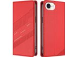 Custodia Per Iphone 16E, Custodia A Portafoglio In Finto Cuoio Con Slot Per Schede E Funzione Stand Rot