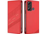 Custodia Per Infinix Hot 20I, Custodia A Portafoglio In Finto Cuoio Con Slot Per Schede E Funzione Stand Rot