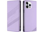 Custodia Per Iphone 13 Pro Max, Custodia A Portafoglio In Finto Cuoio Con Slot Per Carte E Funzione Stand Violett