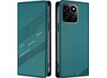 Custodia Per Honor 200 Smart/Honor X7C, Custodia A Portafoglio In Finto Cuoio Con Slot Per Carte E Funzione Stand GrüN