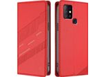 Custodia Per Infinix Hot 10, Custodia A Portafoglio In Finto Cuoio Con Slot Per Schede E Funzione Stand Rot