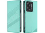 Custodia Per Infinix Hot 30 5G, Custodia A Portafoglio In Finto Cuoio Con Slot Per Carte Di Credito E Funzione Stand TüRkis
