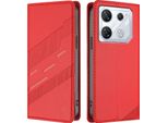 Custodia Per Infinix Gt 10 Pro, Custodia A Portafoglio In Finto Cuoio Con Slot Per Schede E Funzione Stand Rot