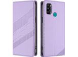 Custodia Per Infinix Hot 9 Play/Hot 10 Play/Hot 11 Play, Custodia A Portafoglio In Finto Cuoio Con Slot Per Carte E Funzione Stand Violett