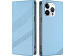 Custodia Per Iphone 13 Pro, Custodia A Portafoglio In Finto Cuoio Con Slot Per Carte E Funzione Stand Hellblau