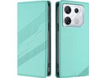 Custodia Per Infinix Gt 10 Pro, Custodia A Portafoglio In Finto Cuoio Con Slot Per Carte E Funzione Stand TüRkis