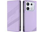 Custodia Per Infinix Gt 10 Pro, Custodia A Portafoglio In Finto Cuoio Con Slot Per Schede E Funzione Stand Violett