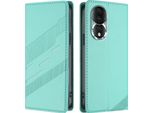 Custodia Per Honor 80, Custodia A Portafoglio In Finto Cuoio Con Slot Per Carte E Funzione Stand TüRkis