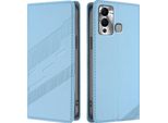 Custodia Per Infinix Hot 12 Play, Custodia A Portafoglio In Finto Cuoio Con Slot Per Carte E Funzione Stand Hellblau
