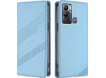 Custodia Per Infinix Hot 12I/Infinix Hot 20I, Custodia A Portafoglio In Finto Cuoio Con Slot Per Carte E Funzione Stand Hellblau
