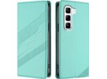 Custodia Per Infinix Hot 50 Pro 4G, Custodia A Portafoglio In Finto Cuoio Con Slot Per Carte Di Credito E Funzione Stand TüRkis