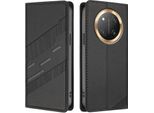 Custodia Per Honor X9C / Magic 7 Lite, Custodia A Portafoglio In Finto Cuoio Con Slot Per Carte E Funzione Stand Schwarz