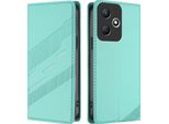 Custodia Per Infinix Hot 30 Play Nfc, Custodia A Portafoglio In Finto Cuoio Con Slot Per Carte E Funzione Stand TüRkis