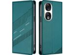 Custodia Per Honor 90, Custodia A Portafoglio In Finto Cuoio Con Slot Per Carte E Funzione Stand GrüN