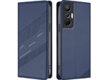 Custodia Per Infinix Hot 20S, Custodia A Portafoglio In Finto Cuoio Con Slot Per Carte E Funzione Stand Blau