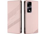 Custodia Per Honor 80 Gt, Custodia Portafoglio In Finto Cuoio Con Slot Per Carte E Funzione Stand Rosa