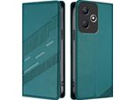 Custodia Per Infinix Hot 30 Play Nfc, Custodia A Portafoglio In Finto Cuoio Con Slot Per Carte E Funzione Stand GrüN