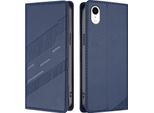 Custodia Per Iphone Xr, Custodia A Portafoglio In Finto Cuoio Con Slot Per Carte E Funzione Stand Blau